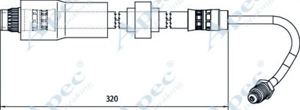 Тормозной шланг APEC braking HOS4119