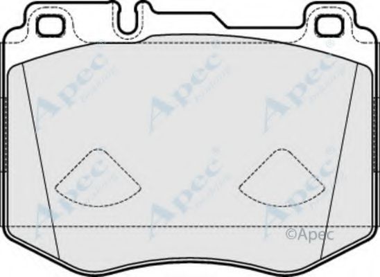 Комплект тормозных колодок, дисковый тормоз APEC braking PAD2035