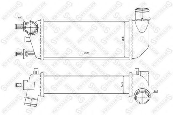 Интеркулер STELLOX 10-40228-SX