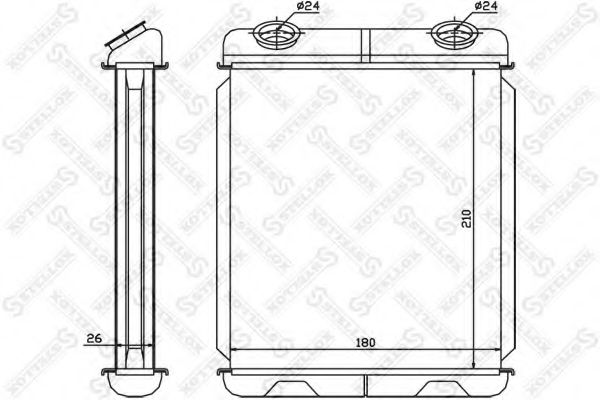 Теплообменник, отопление салона STELLOX 10-35085-SX