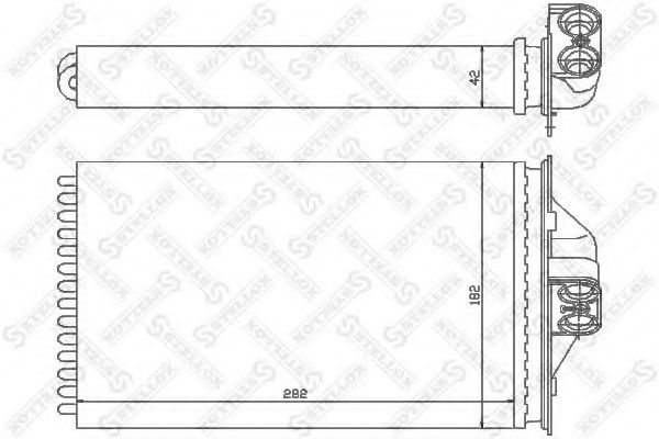 Теплообменник, отопление салона STELLOX 10-35089-SX