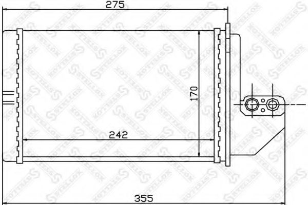 Теплообменник, отопление салона STELLOX 10-35138-SX