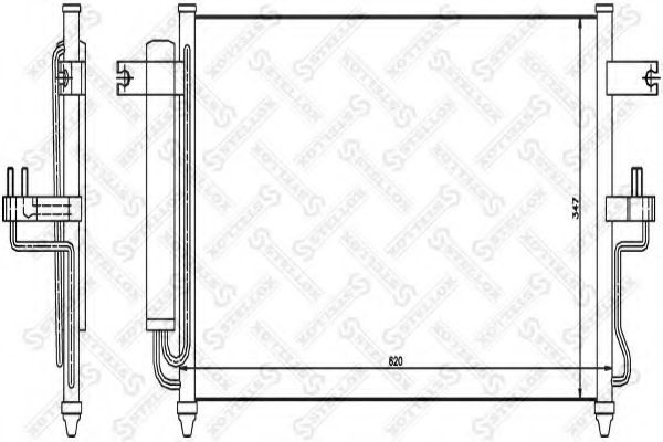 Конденсатор, кондиционер STELLOX 10-45099-SX