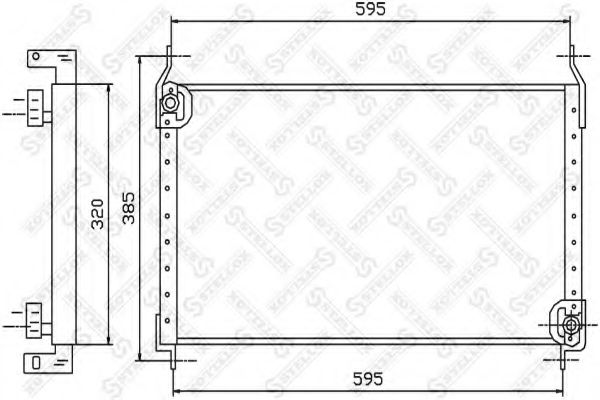 Конденсатор, кондиционер STELLOX 10-45299-SX