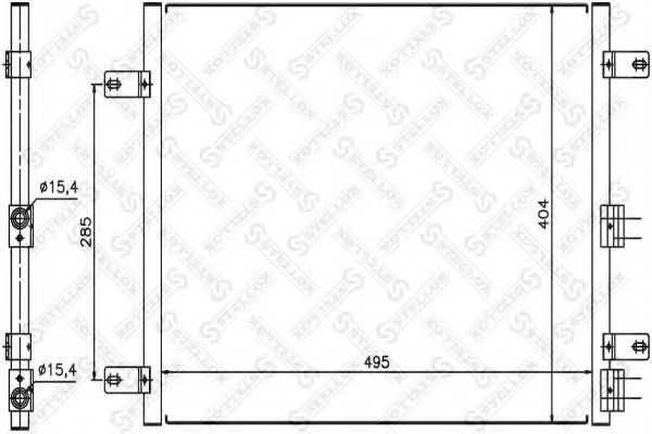 Конденсатор, кондиционер STELLOX 10-45430-SX