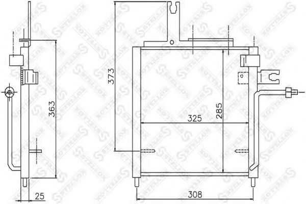 Конденсатор, кондиционер STELLOX 10-45456-SX