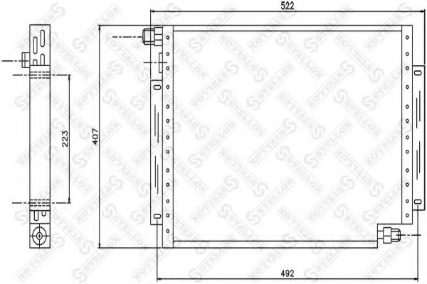 Конденсатор, кондиционер STELLOX 10-45677-SX