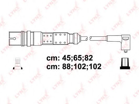 Комплект проводов зажигания LYNXauto SPC5327