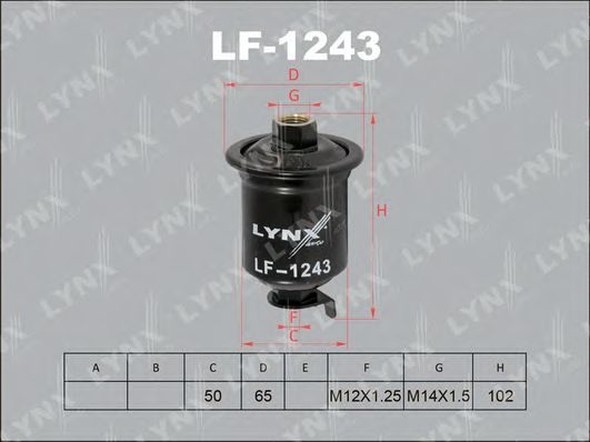 Топливный фильтр LYNXauto LF-1243