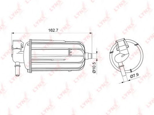 Топливный фильтр LYNXauto LF-1079M