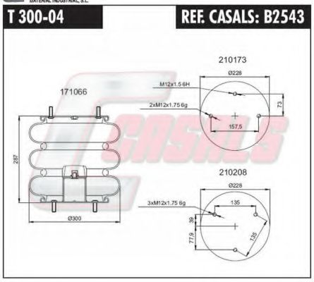 Кожух пневматической рессоры FA1 T30004
