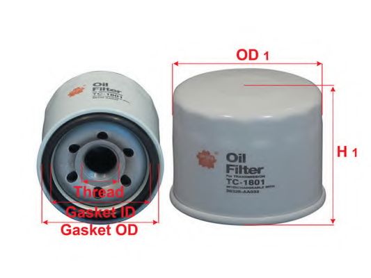 Гидрофильтр, автоматическая коробка передач SAKURA  Automotive TC-1801