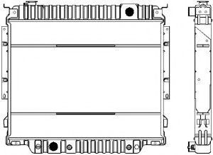 Радиатор, охлаждение двигателя SAKURA  Automotive 1161-0402