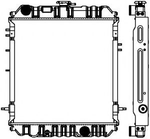 Радиатор, охлаждение двигателя SAKURA  Automotive 3321-1055