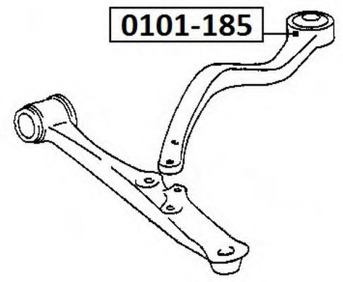 Подвеска, рычаг независимой подвески колеса ASVA 0101-185