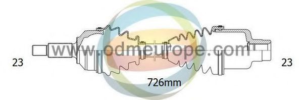 Приводной вал ODM-MULTIPARTS 18-292570