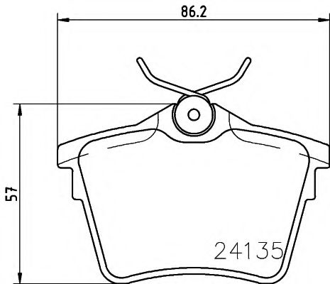 Комплект тормозных колодок, дисковый тормоз COBREQ N-1199