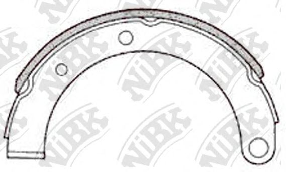 Комплект тормозных колодок, стояночная тормозная система NiBK FN6600