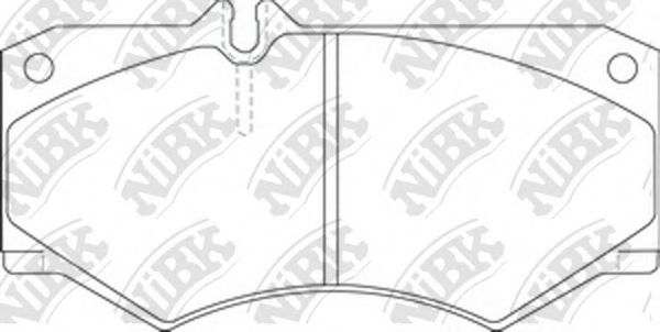 Комплект тормозных колодок, дисковый тормоз NiBK PN0254
