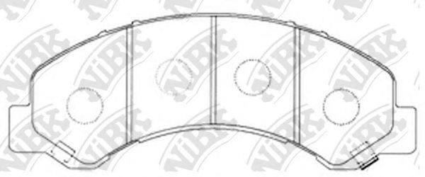 Комплект тормозных колодок, дисковый тормоз NiBK PN4491