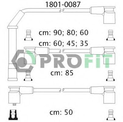 Комплект проводов зажигания PROFIT 1801-0087