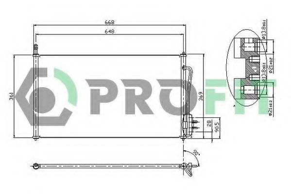 Конденсатор, кондиционер PROFIT PR 2530C1