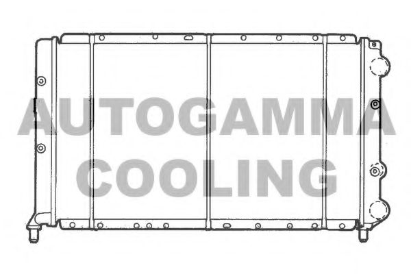 Радиатор, охлаждение двигателя AUTOGAMMA 100457