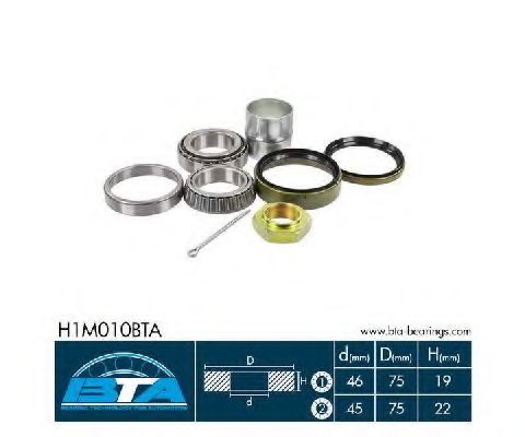 Комплект подшипника ступицы колеса BTA H1M010BTA