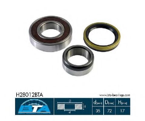 Комплект подшипника ступицы колеса BTA H28012BTA