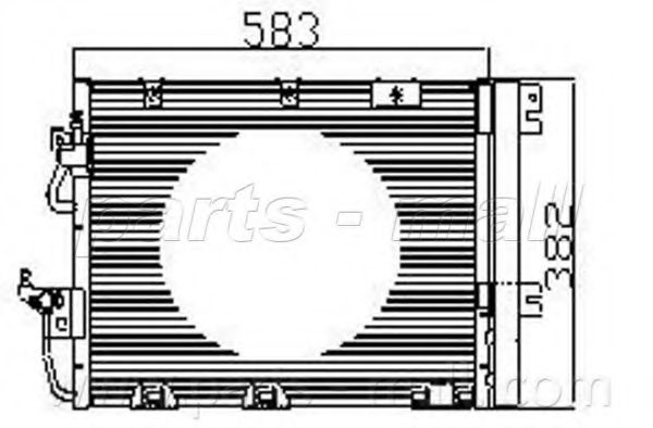 Конденсатор, кондиционер PARTS-MALL PXNC1-006