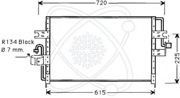 Конденсатор, кондиционер ELECTRO AUTO 30W0020