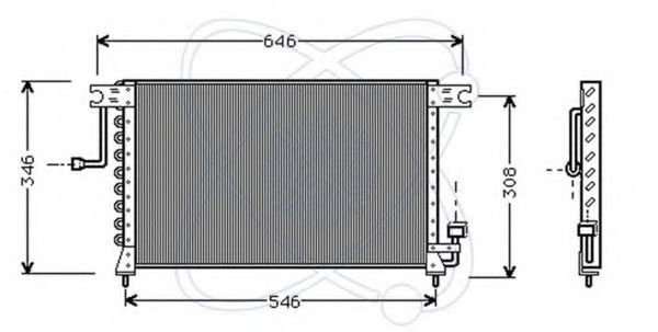 Конденсатор, кондиционер ELECTRO AUTO 30Y0004