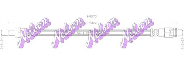 Тормозной шланг Brovex-Nelson H0073