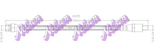 Тормозной шланг Brovex-Nelson H1125