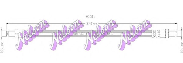 Тормозной шланг Brovex-Nelson H1511