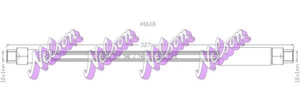 Тормозной шланг Brovex-Nelson H1618