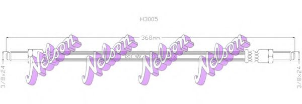 Тормозной шланг Brovex-Nelson H3005