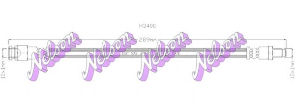 Тормозной шланг Brovex-Nelson H3400