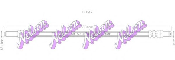 Шланг сцепления Brovex-Nelson H3517