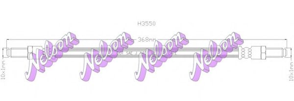 Тормозной шланг Brovex-Nelson H3550