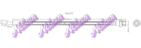 Тормозной шланг Brovex-Nelson H6643