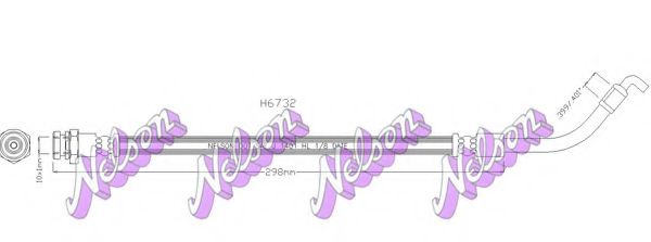 Тормозной шланг Brovex-Nelson H6732