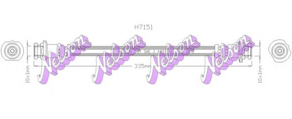 Тормозной шланг Brovex-Nelson H7151