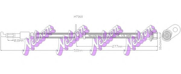 Тормозной шланг Brovex-Nelson H7160