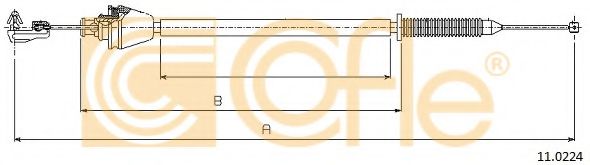 Тросик газа COFLE 11.0224