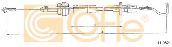 Тросик газа COFLE 11.0821