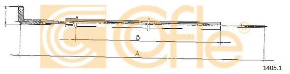 Тросик стартера COFLE 1405.1