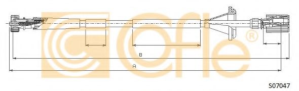 Тросик спидометра COFLE S07047