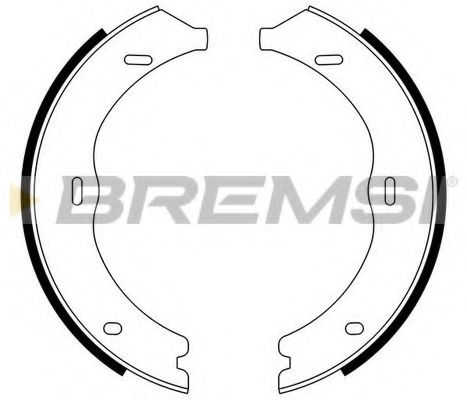 Комплект тормозных колодок, стояночная тормозная система BREMSI GF0316