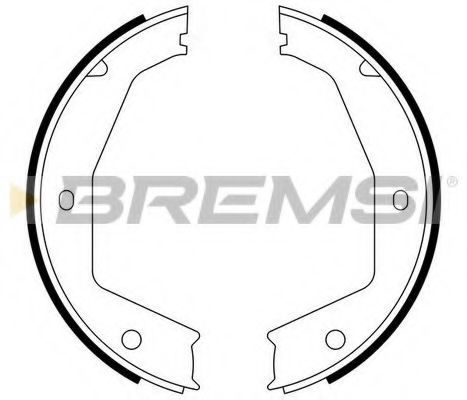 Комплект тормозных колодок, стояночная тормозная система BREMSI GF0397